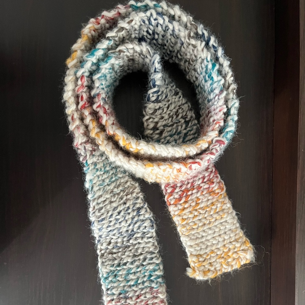 Unisex Hand crocheted scarf.